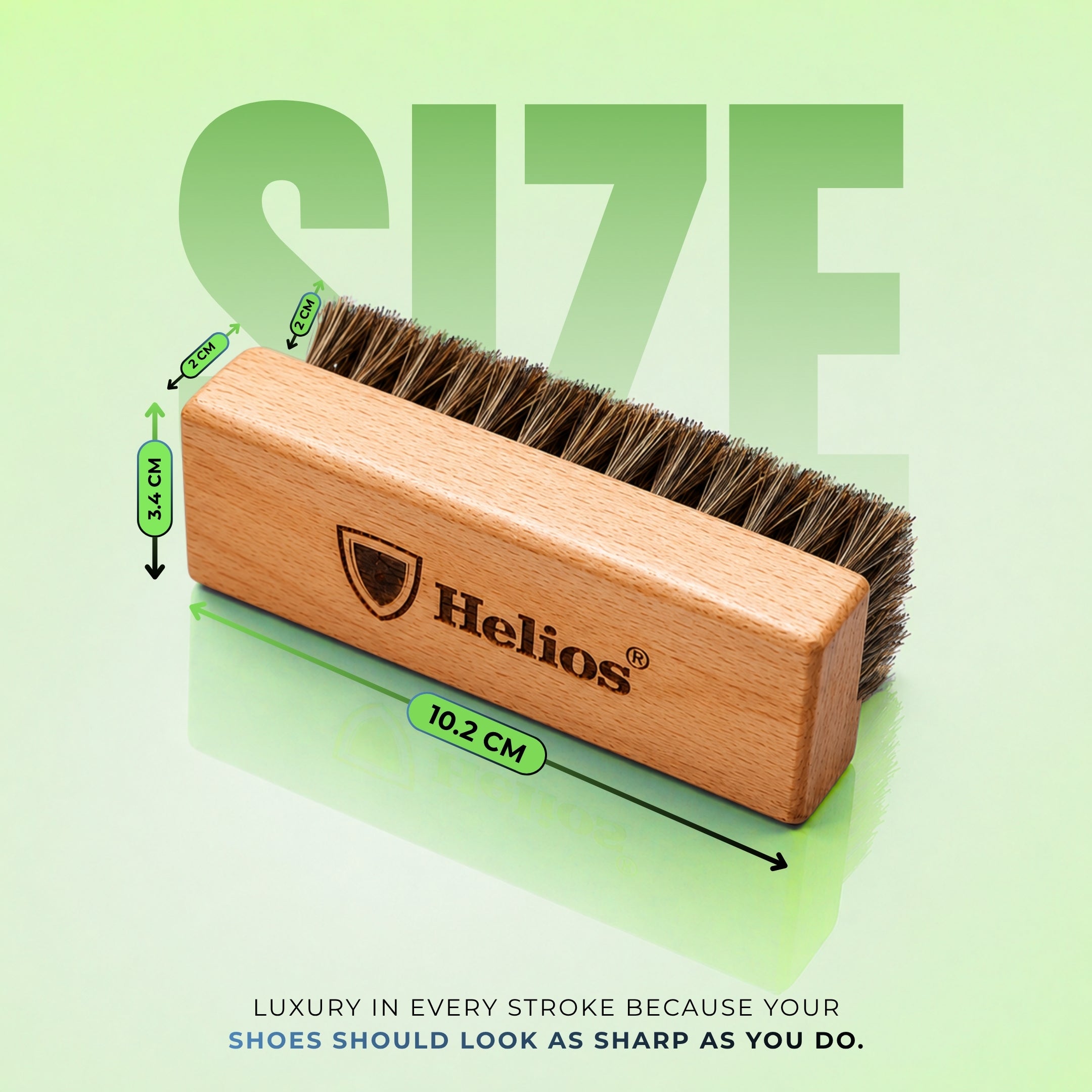 Helios All-in-One Sneaker Brush Kit | 3 Premium Cleaning Brushes (Soft, Medium & Hard)