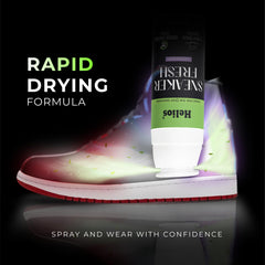 Helios Sneaker Fresh Lavender Shoe Deodorizer Spray 150ml | Shoe Freshener & Odour Eliminator | Long-Lasting Freshness | Dual Spray Technology