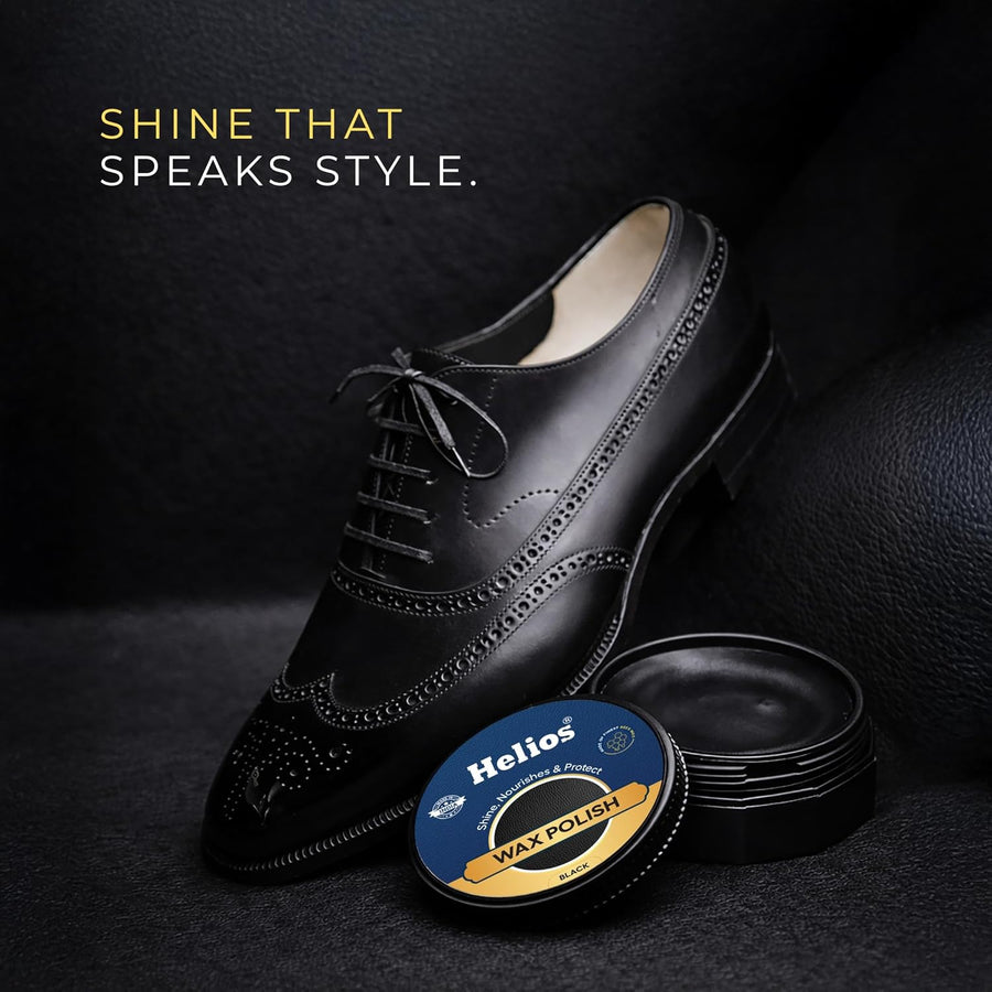 Helios Wax Shoe Polish – Leather Shine, Nourish & Protect | Long-Lasting Finish