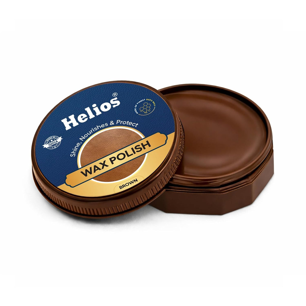 Helios Wax Shoe Polish – Leather Shine, Nourish & Protect | Long-Lasting Finish