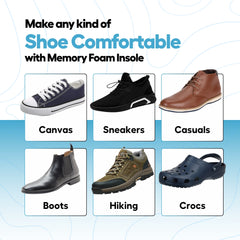Helios Memory Foam Insole FOR MEN (TRIM TO FIT SIZE 6-10)