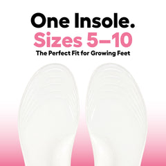Helios Kids Silicone Arch Support Insole for Shoes | Soft & Comfortable Foot Arch Support | Helps Reduce Foot & Leg Fatigue | Universal Fit Size 5 to 10 | 1 Pair