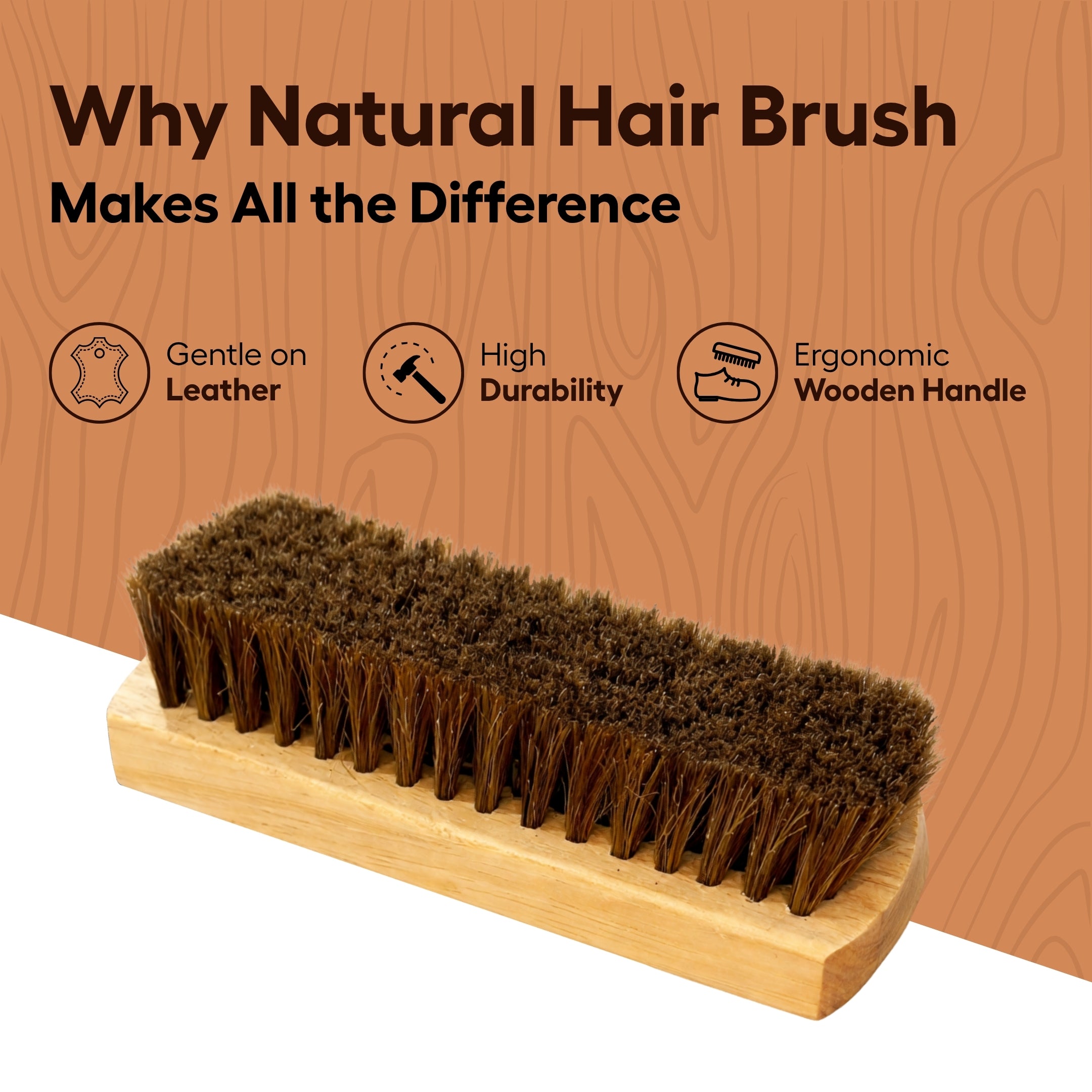 Helios Wax Shoe Polish with 100% Natural Hair Shoe Brush | Leather Shoe Care, Shine & Polish Combo