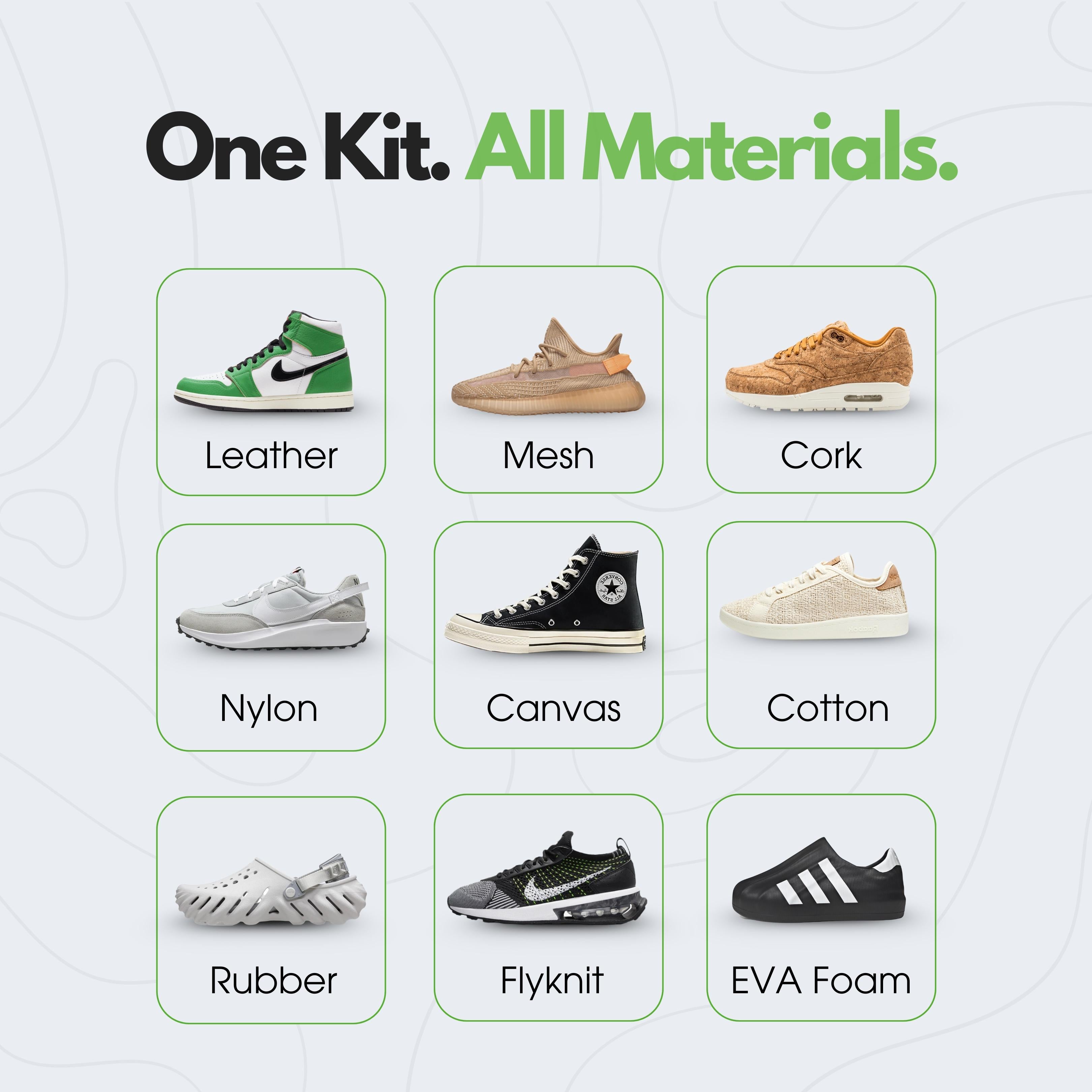 Helios Basic Sneaker Shoe Cleaning Kit with Microfiber Towel.