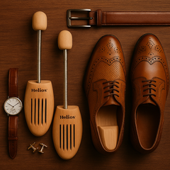 Helios Lotus Wood Shoe Trees – Shape Keeper for Leather Shoes & Sneakers