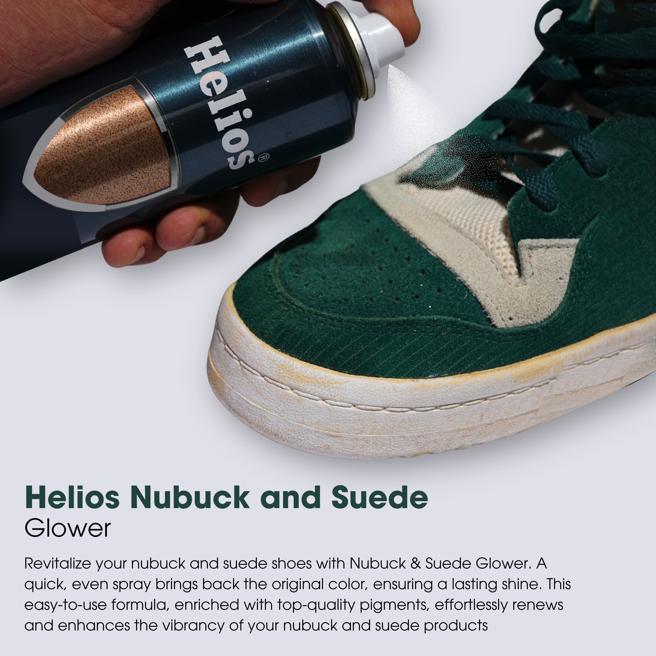 Helios Shoe Accessories Kit 1 Nubuck Suede Glower, 1 Nubuck Suede Brush