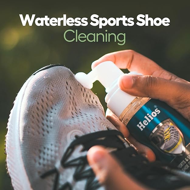 Helios Shoe Cleaning Kit 150 ml Shoe Cleaner & 1 Wooden Shoe Cleaner Brush