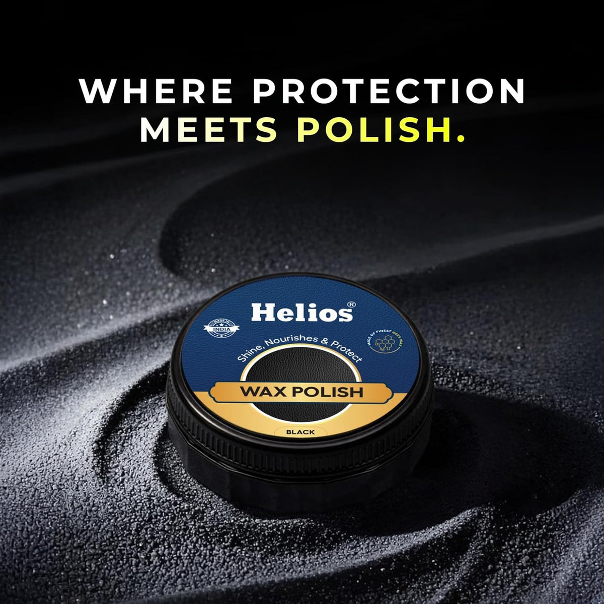 Helios Wax Shoe Polish – Leather Shine, Nourish & Protect | Long-Lasting Finish