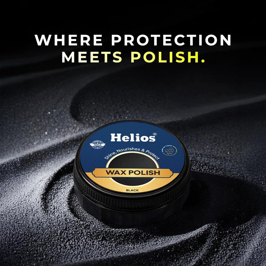 Helios Wax Shoe Polish – Leather Shine, Nourish & Protect | Long-Lasting Finish