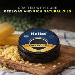 Helios Wax Shoe Polish – Leather Shine, Nourish & Protect | Long-Lasting Finish