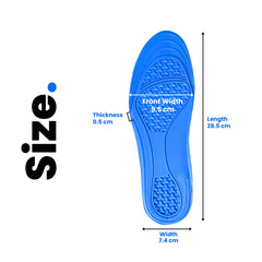 Helios Soft Gel Foot Insoles For Men (TRIM TO FIT SIZE 6-10)
