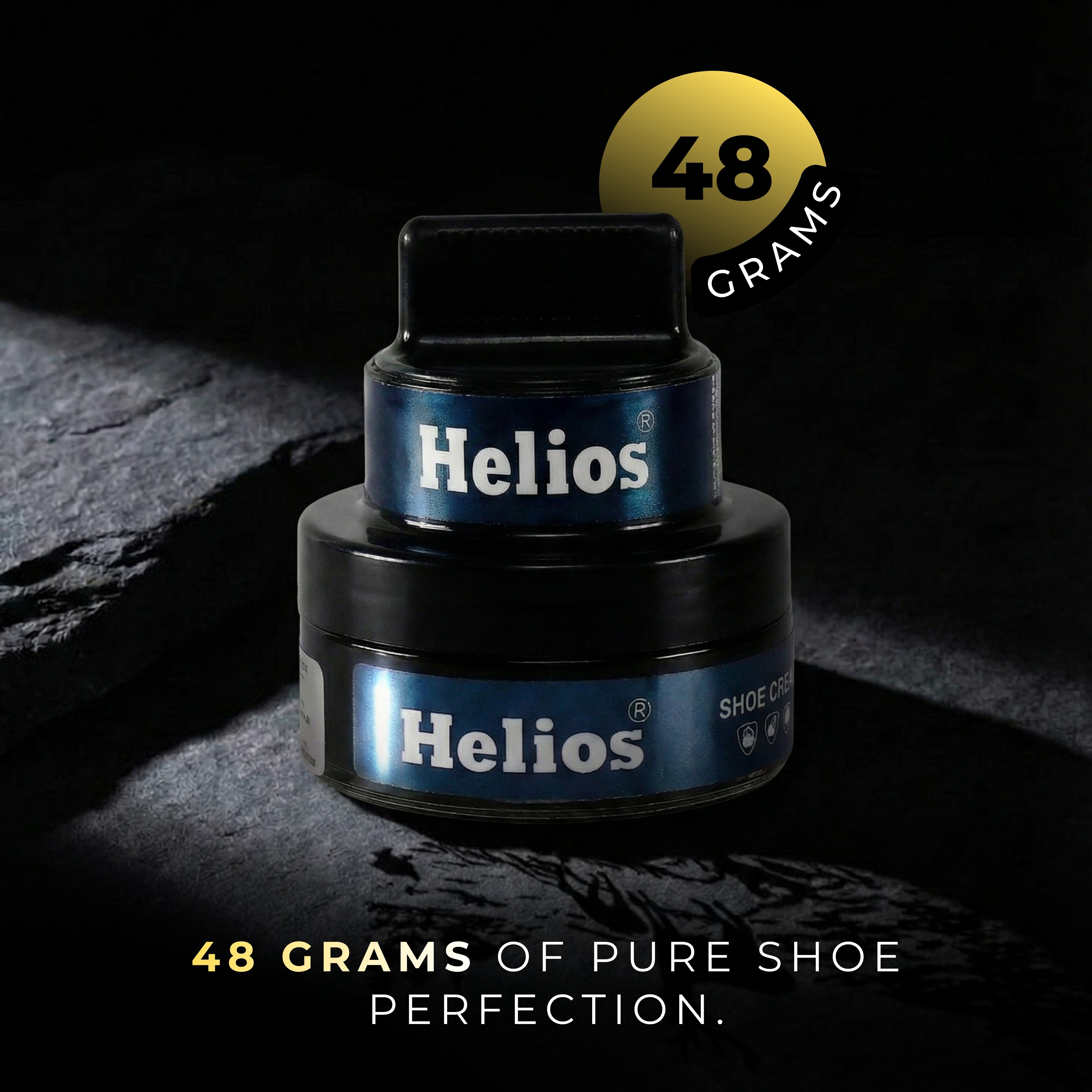 Helios Coloured Shoe Cream - 48 GM With Applicator
