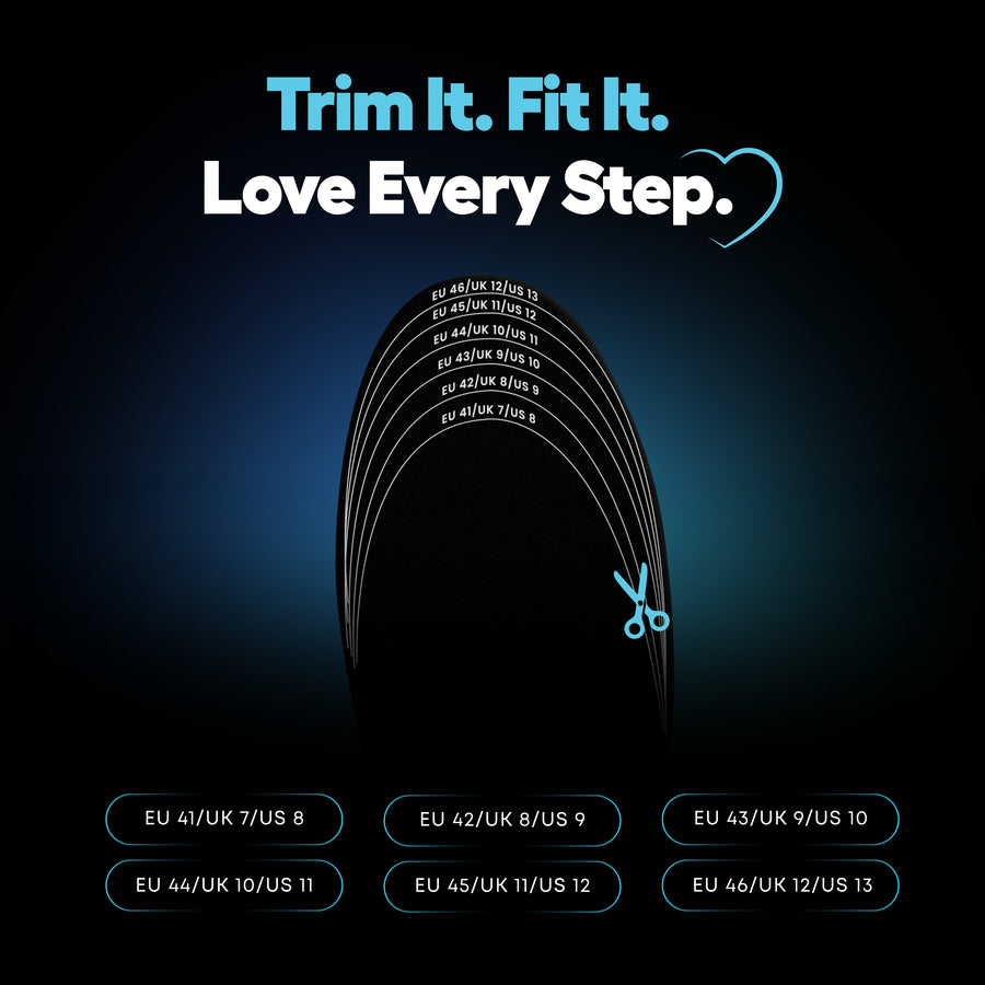 Helios Memory Foam Ultra Max Insole | Trim to Fit Shoe Inserts