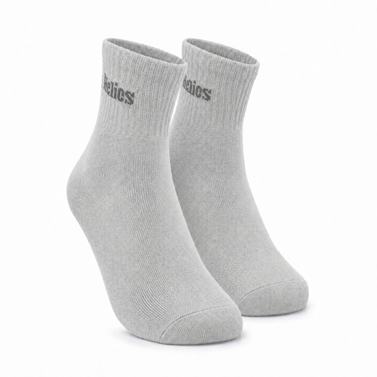 Helios Cotton Crew Socks Pack of 3 Pairs for Men & Women | Soft Breathable Daily Wear Socks | Black Grey Navy Blue