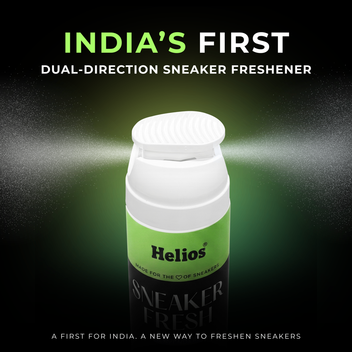 Helios Sneaker Fresh Lavender Shoe Deodorizer Spray 150ml | Shoe Freshener & Odour Eliminator | Long-Lasting Freshness | Dual Spray Technology