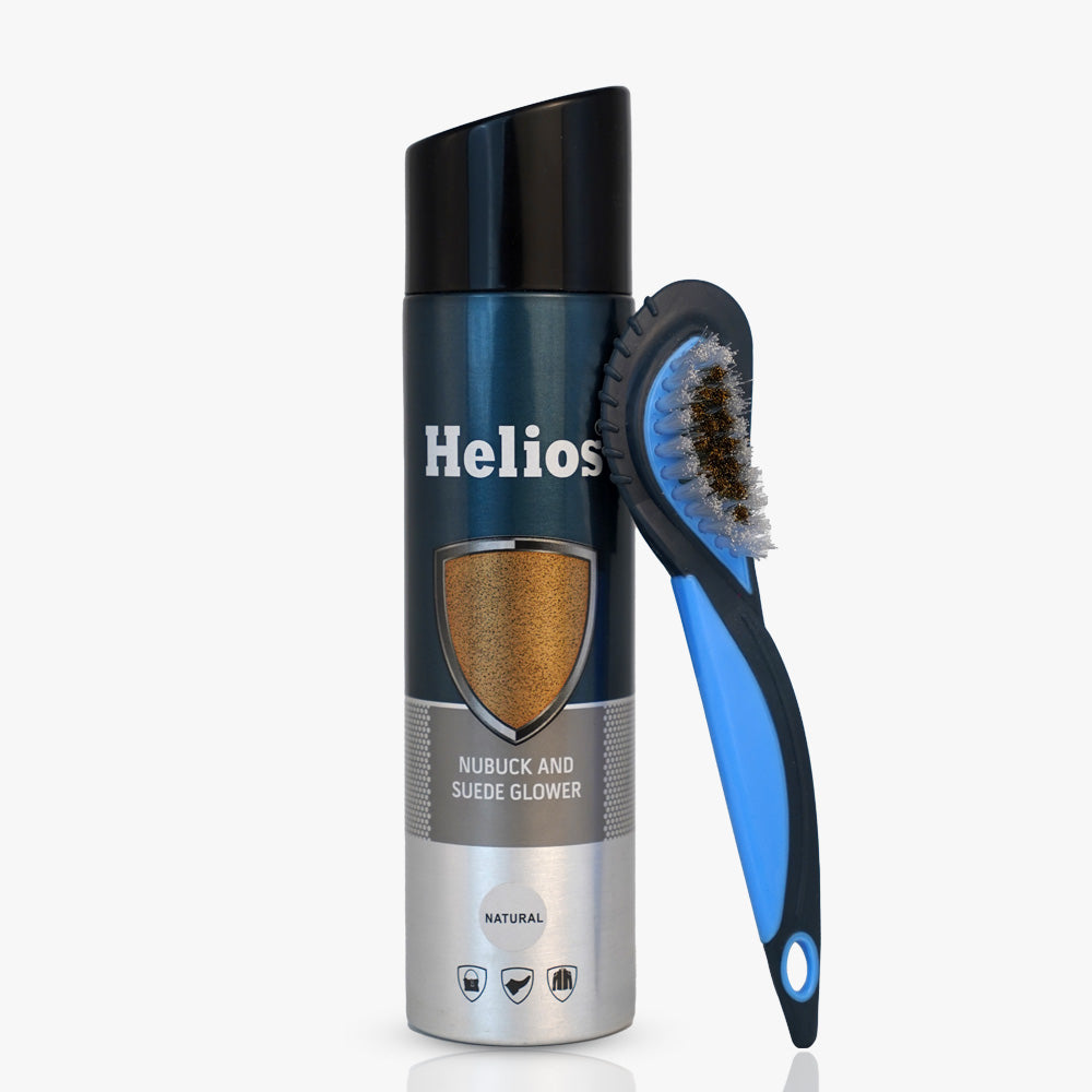 Helios Shoe Accessories Kit 1 Nubuck Suede Glower, 1 Nubuck Suede Brush