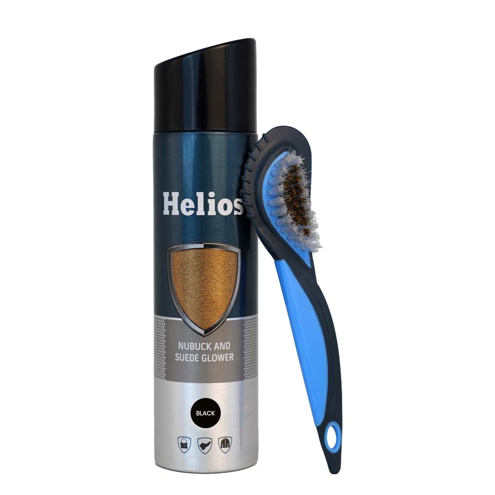 Helios Shoe Accessories Kit 1 Nubuck Suede Glower, 1 Nubuck Suede Brush