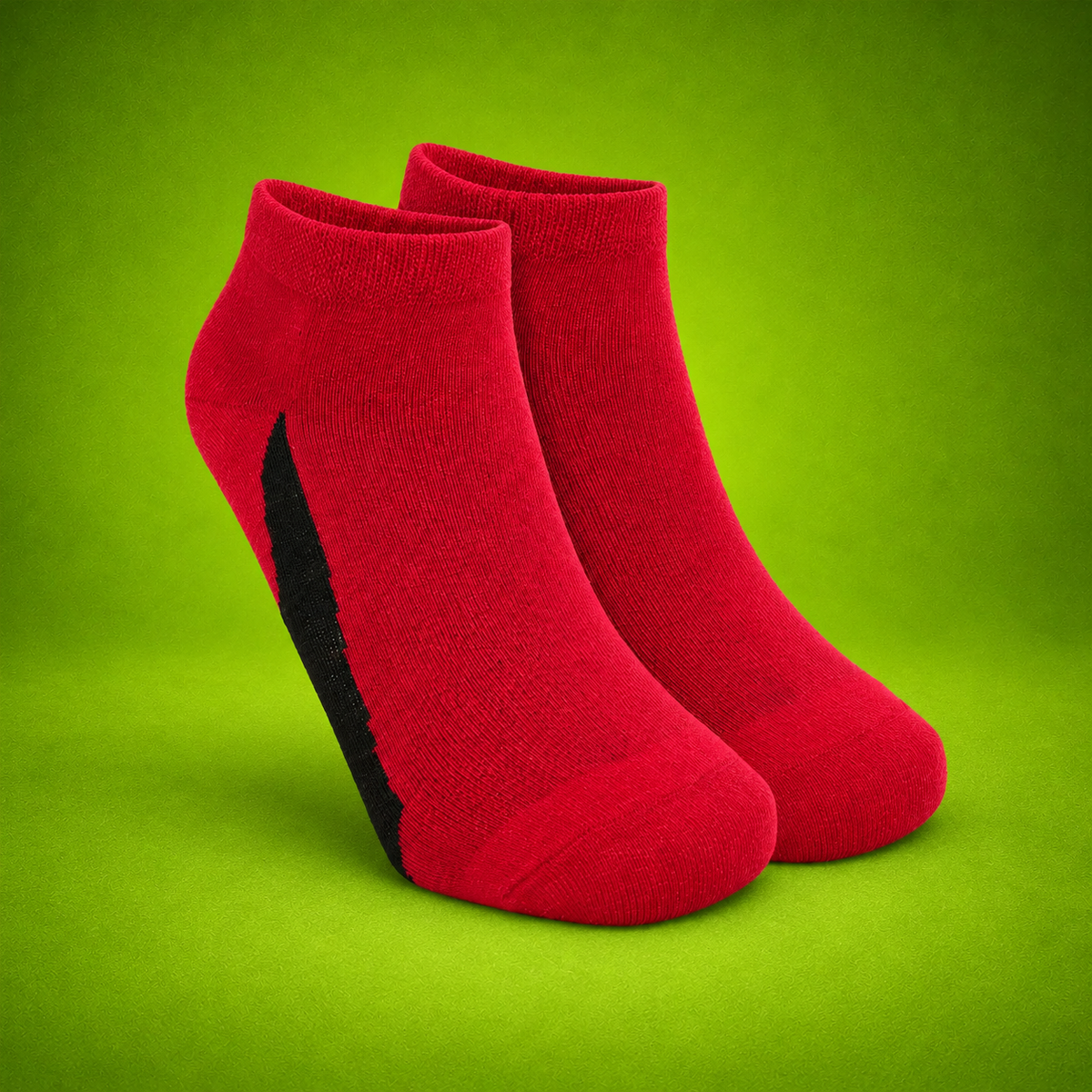 Helios Pack of 3 Cotton Ankle Socks for Men & Women  | Red, White & Black