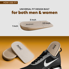 Helios Heel Cup Insole | Anti-Fatigue Heel Cushion with Shock Absorption & All-Day Comfort | Universal Fit for Men & Women