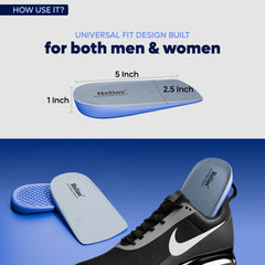 Helios Heel Cup Insole | Anti-Fatigue Heel Cushion with Shock Absorption & All-Day Comfort | Universal Fit for Men & Women