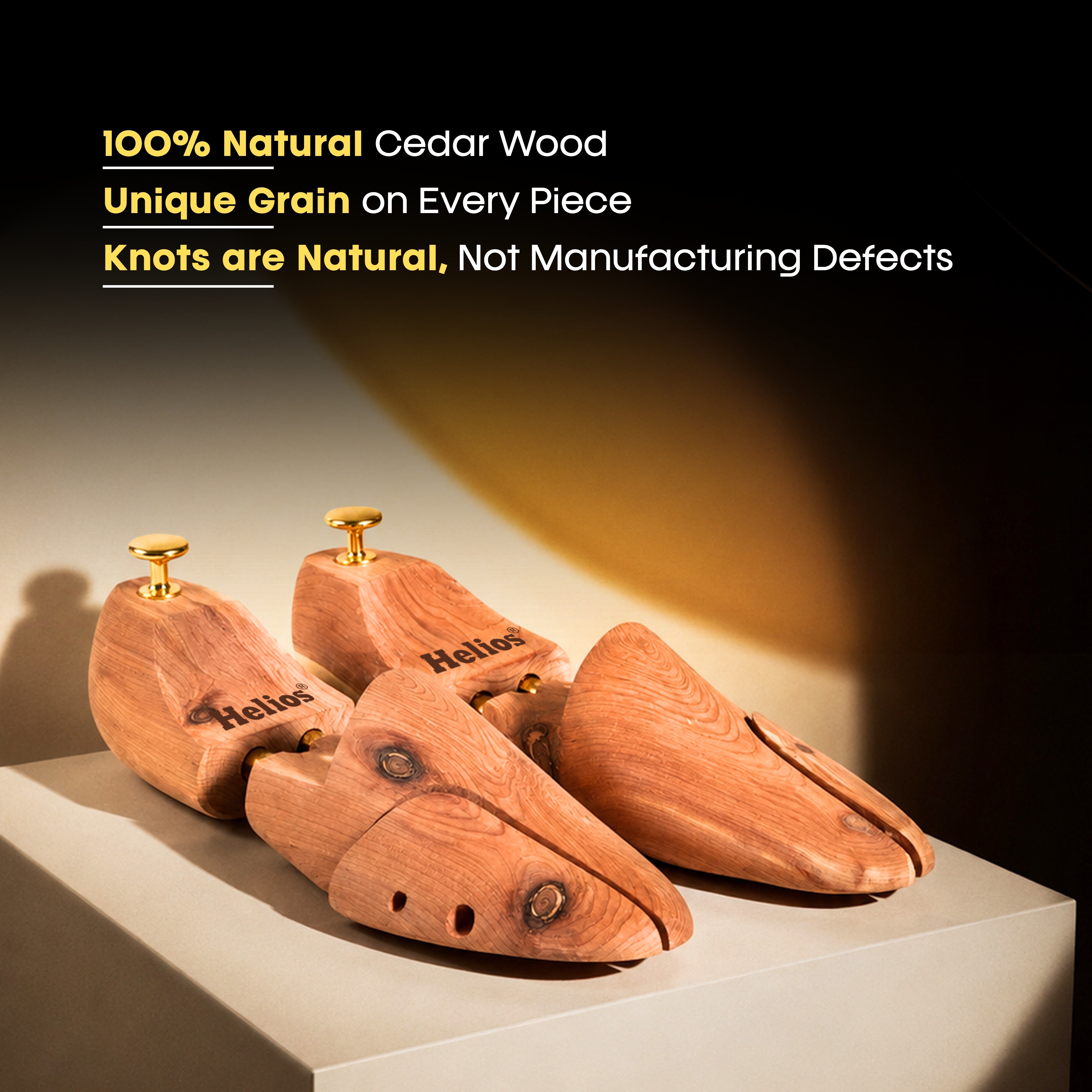 Helios Cedar Shoe Tree, Shoe Trees for Men, Adjustable Shoe Tree, Shoe Widener, Shoe Shaper, Size 6-11