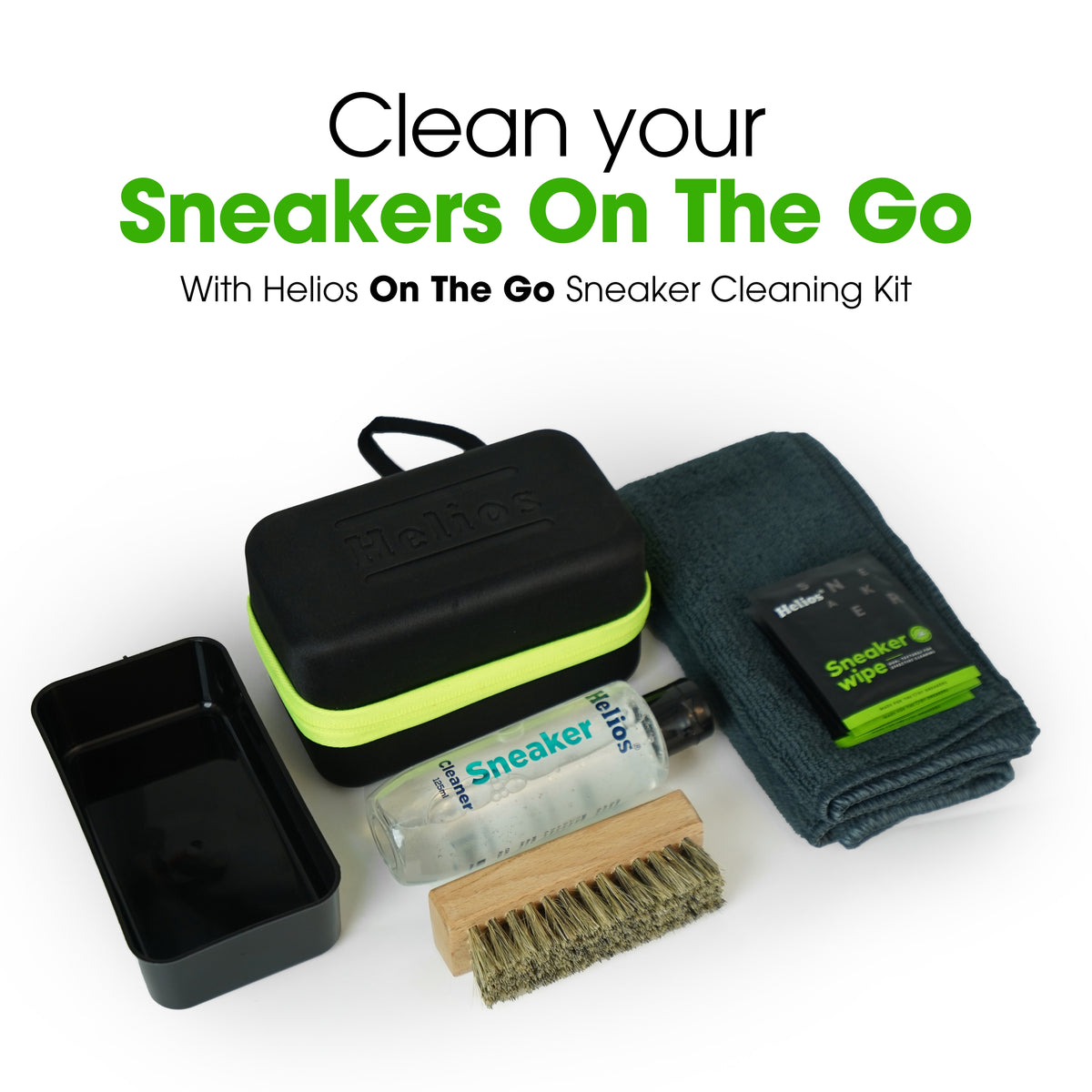 Helios On The Go Sneaker Care Kit with FREE 80 Sneaker Cleaning Wipes