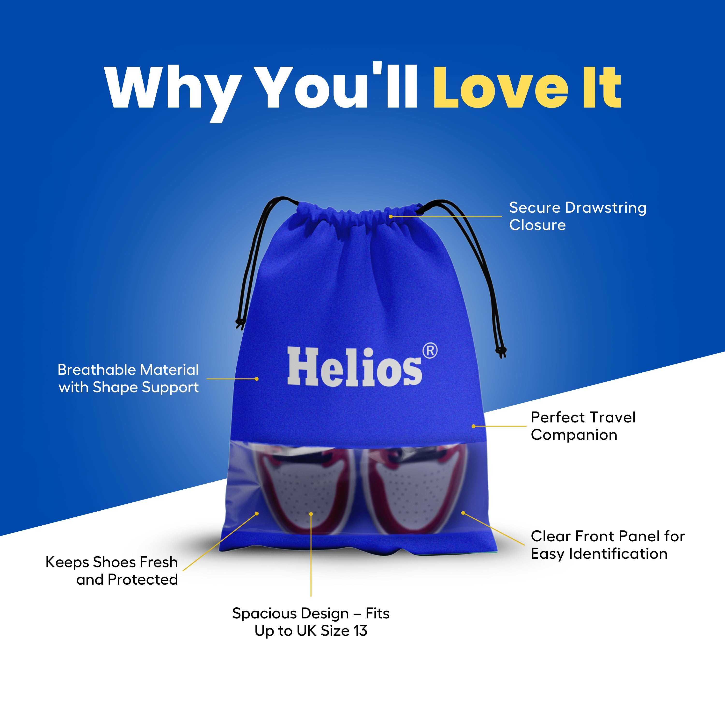 SHOE BAGS FOR TRAVEL & STORAGE