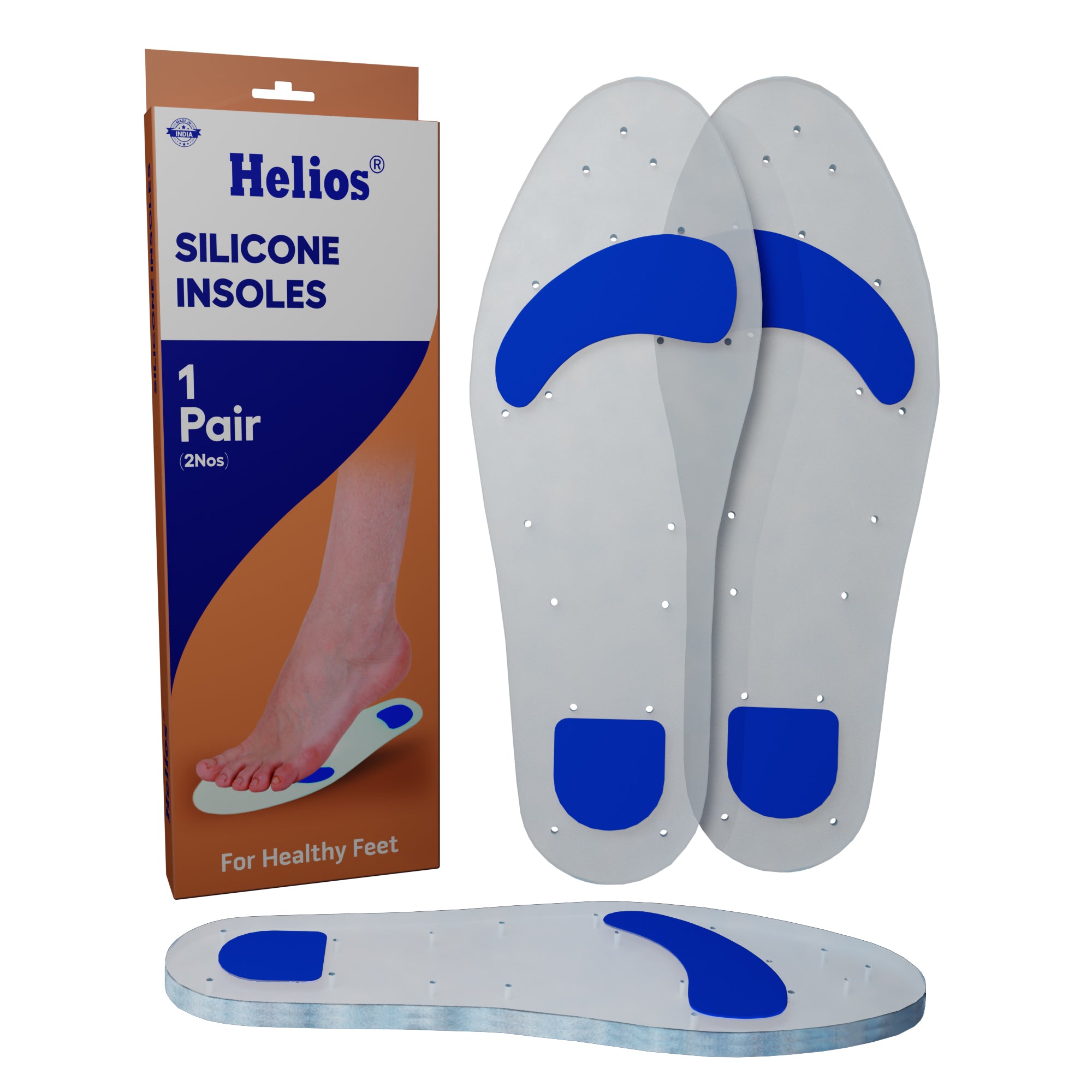 Helios Silicone Insole FOR MEN (SIZE S|M|L|XL)