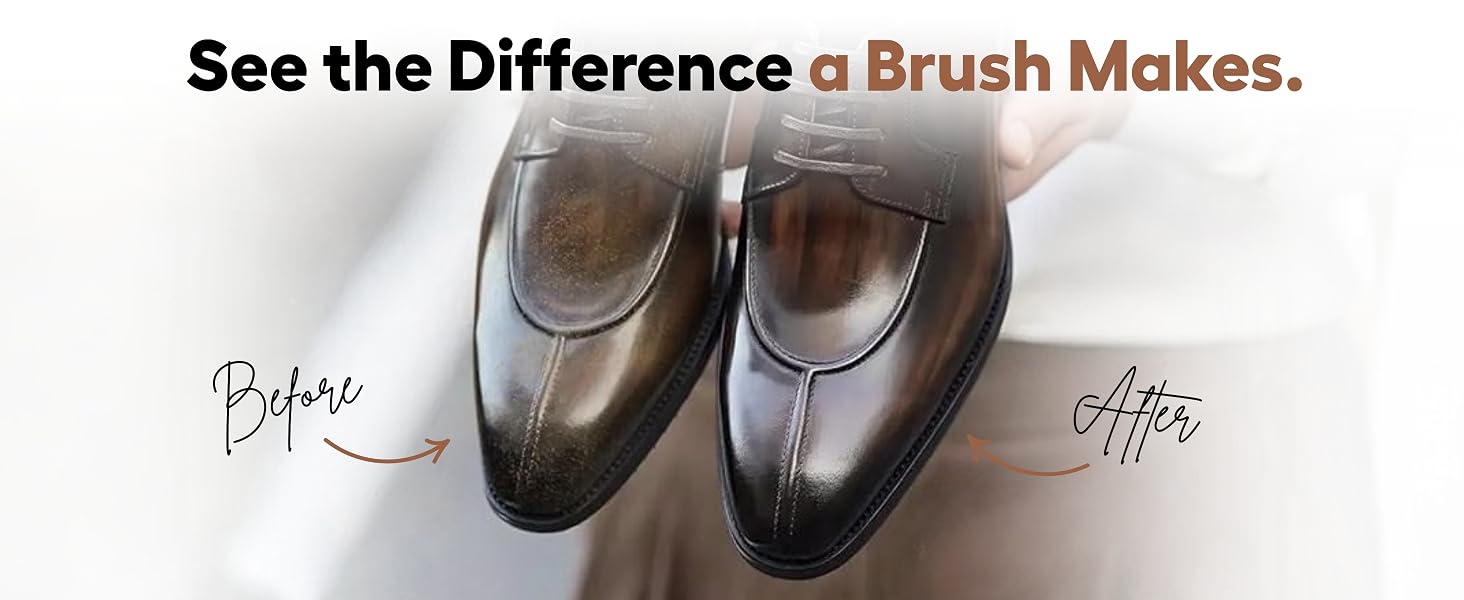 Helios 5.7 Inch 100% Horse Hair Shoe Brush — product feature 4