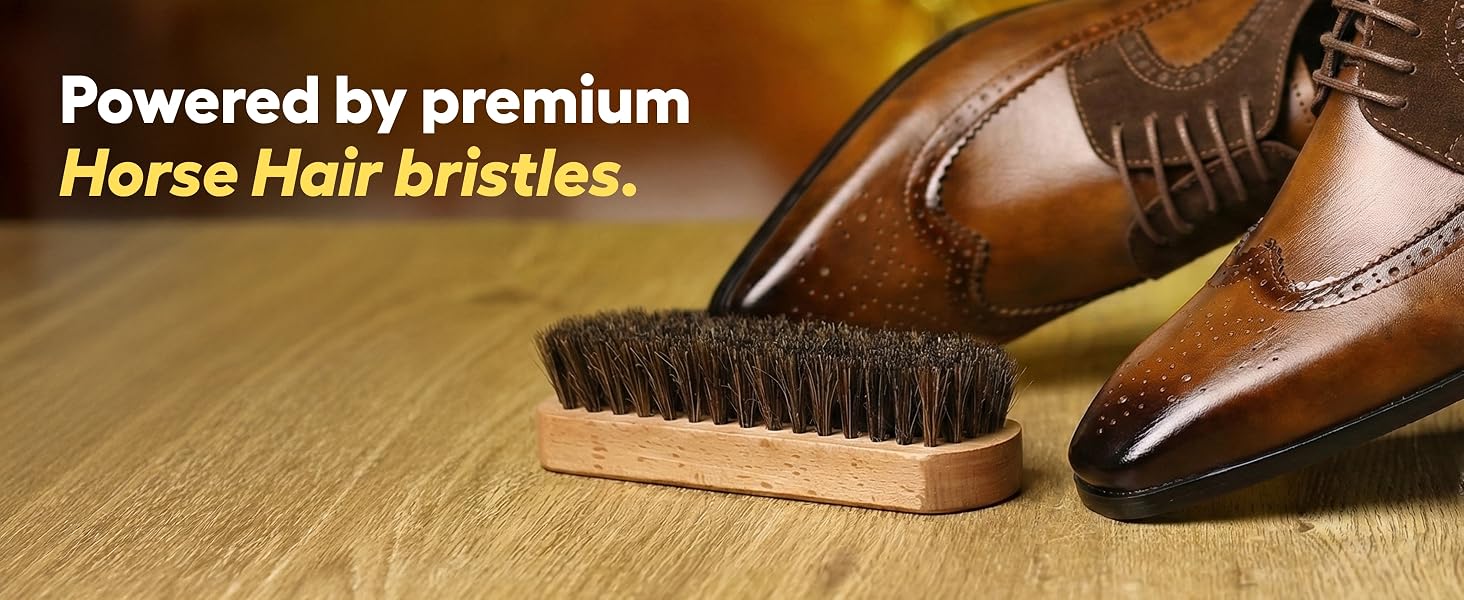 Helios 5.7 Inch 100% Horse Hair Shoe Brush — product feature 2