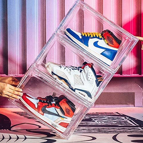 Helios Abode Clear | Transparent Sneaker Storage Box (Front Drop Open )