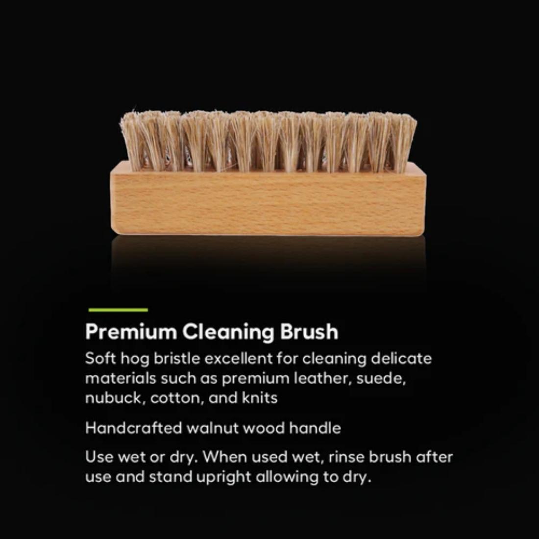 Premium Hog Bristle Sneaker Cleaning Brush, Shoe Cleaner