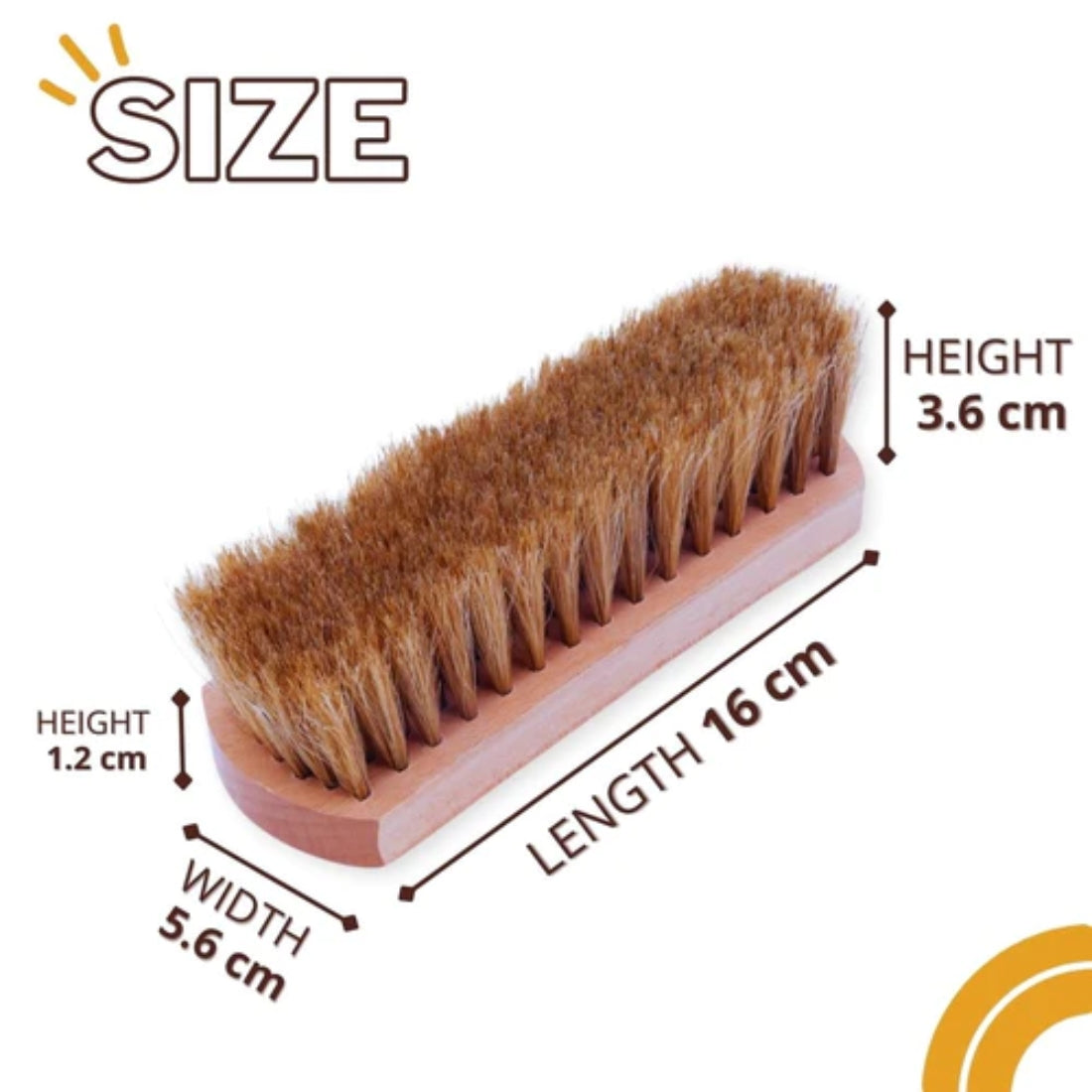 Helios Shoe Cream Glass Jar with Applicator with Helios Horse Hair Shoe Brush - (6.5 Inch)
