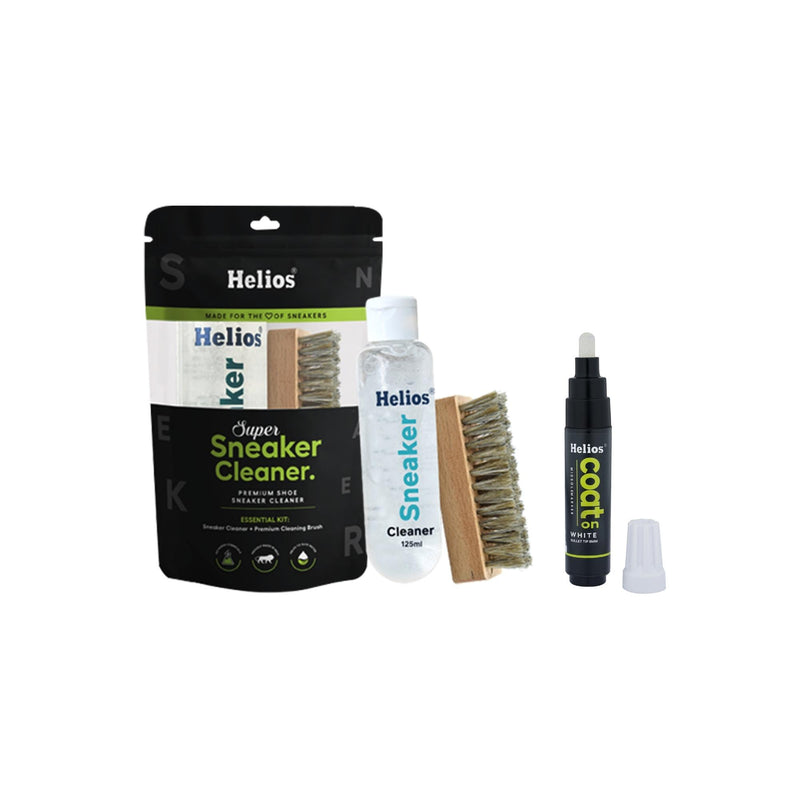 Helios Super Sneaker Cleaner Kit 125 ml with Helios Midsole Sneaker Marker (White)