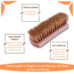 Helios 6.5 Inch 100% Horse Hair Shoe Brush - Big