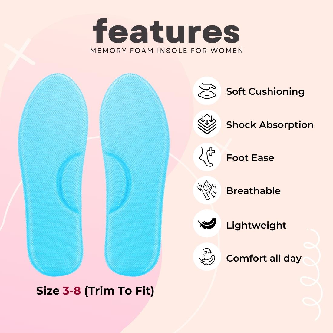 Helios Memory Foam for Ladies  - Size 3-8