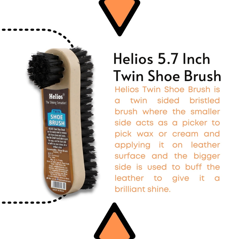 Helios 5.7 Inch Twin Shoe Brush