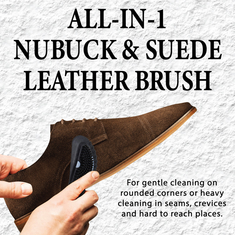 Helios Nubuck & Suede 4 way Leather Cleaning Brush