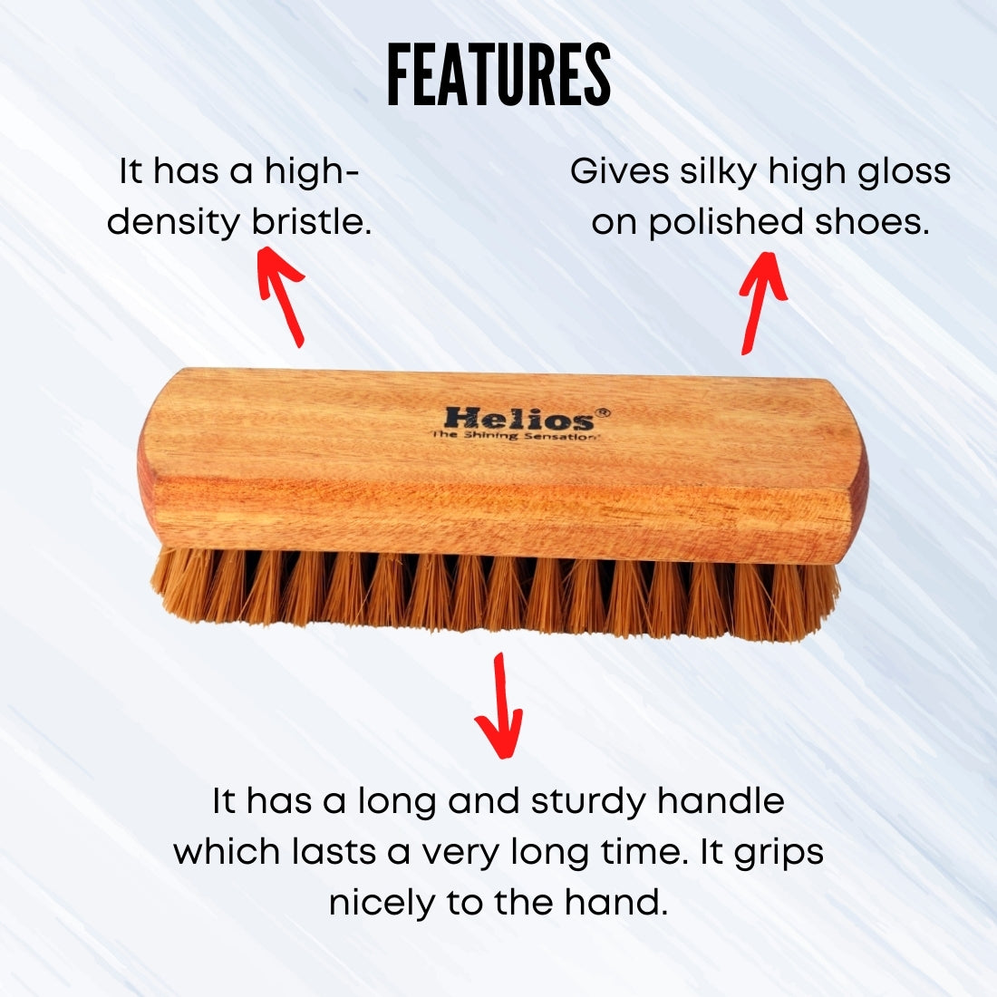 Helios 5.7 Inch Shoe Brush