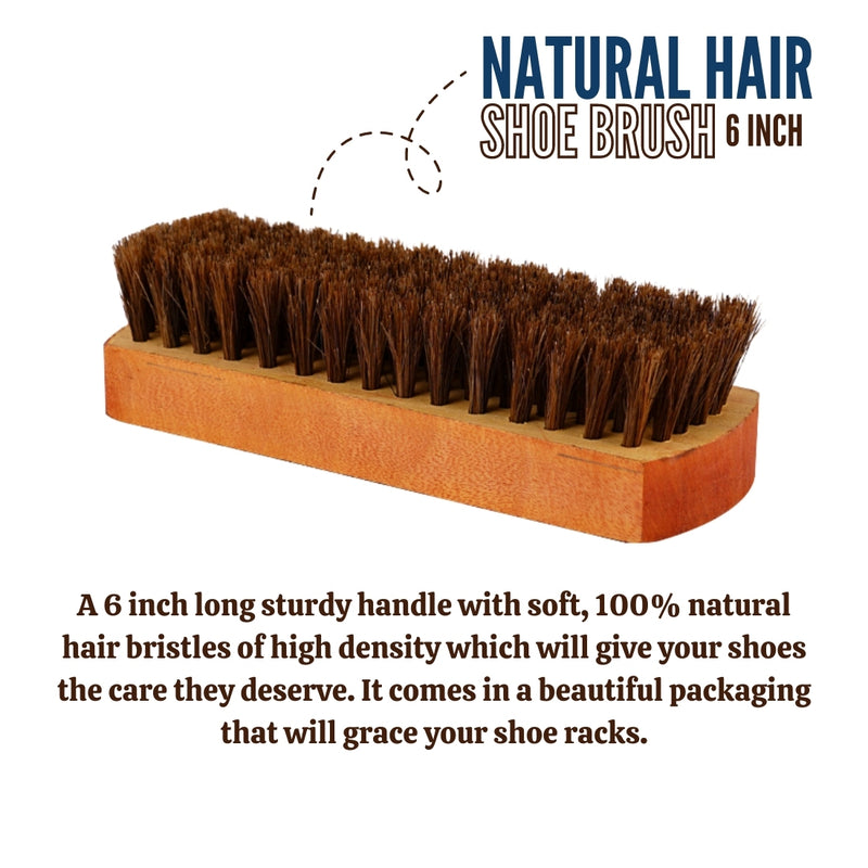 Helios 6 Inch Natural Hair Shoe Brush