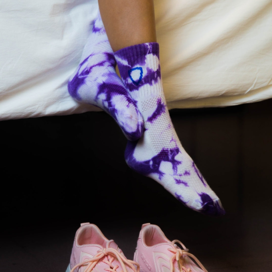 Helios Styocks Tie & Dye Ankle Length Cushion Socks - Purple