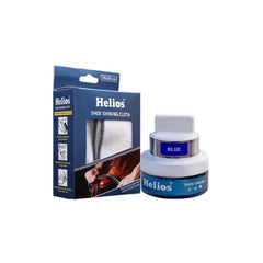 Helios Coloured Shoe Cream - 48 GM With Applicator With Shoe Shine Buffing Cloth