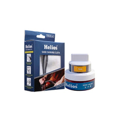 Helios Coloured Shoe Cream - 48 GM With Applicator With Shoe Shine Buffing Cloth