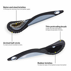 Helios Nubuck & Suede 4 way Leather Cleaning Brush