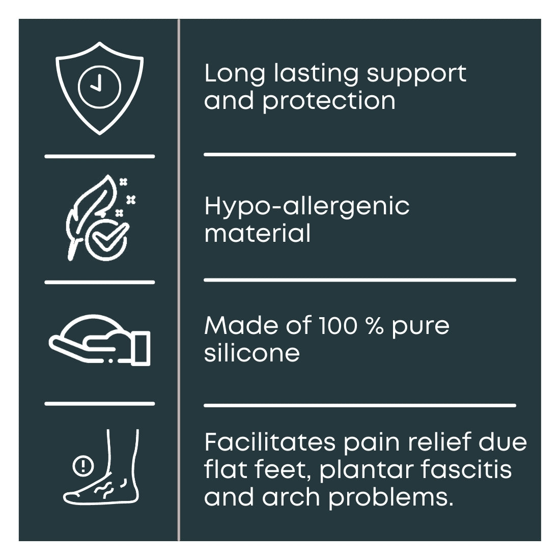 Helios Silicone Arch Support